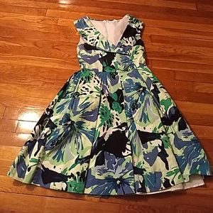 Calvin Klein size 6 flower dress spring